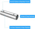 uxcell 3Pcs Straight Pipe Fitting Connector, 304 Stainless Steel 2-Way Hand Rail Tube Connector, 100mm Length