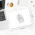 Mouse Pad - 30% Thicker White Computer Mousepad, Anti-Slip Rubber Mat for Gaming and Office (8 x 10 Inch)
