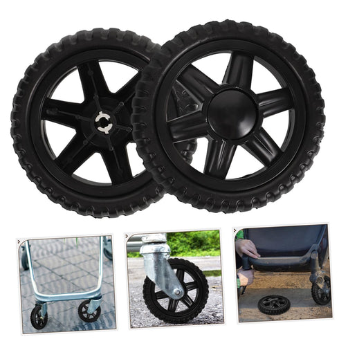 4pcs Cabilock Shopping Cart Wheel Rolling Cart Wheels for Trolley Heavy Duty Replacement Easy Climbing Feature
