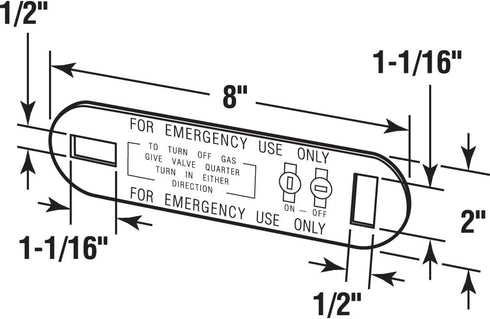 Prime-Line PH 17106 Gas Shut-Off Wrench, Steel, Single Pack