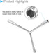 Y-Shaped 3 Way Socket Wrench, 8mm 10mm 12mm, 5.5-inch Length CR-V Hex Spanner Tool
