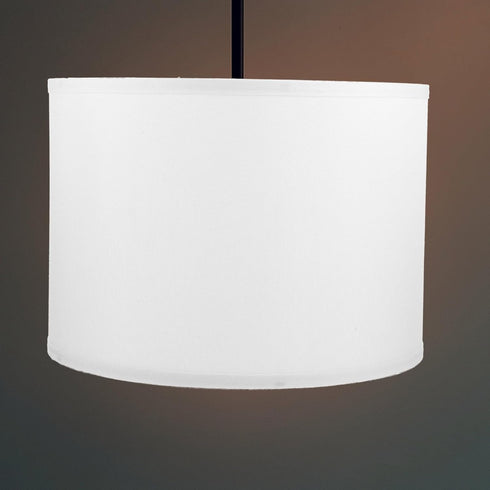 Bulb, (13 inch) Angoily Cloth Lampshade, Drum Lamp Shades, Barrel, Clip on Fabric, Small for Table and Floor Light