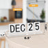 Homakover Mini Acrylic Perpetual Desk Calendar for Desk, Daily Desktop Calendar with Acrylic Month Date Large Display