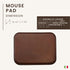 Maruse Italian Leather Mouse Pad, Handmade in Italy, Brown