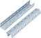 2 PCS 15-3/8" U Shaped Strut Connector Bracket, 6 Gauge Metal Joiner Support for 1/2" Bolt in 1-5/8" Channel, Steel