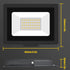 AUXTINGS 30W LED Flood Lights Outdoor Security Lights 3000LM Outside Lamp 4000K Warm White Spot Light Exterior Lighting for Yard Backyard House Court Stadium Parking,IP66 Waterproof 110V by AUXTINGS