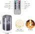 6Pack 2"X3" w/4 Timers+2 VIODAIM Glass Flickering Flameless Candles with Remote, Real Wax Votive Candles Battery