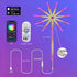 FlyQintess Smart Firework Led Lights, LED Strip Light with Remote App & Timer, Color Changing Music Sound Activated