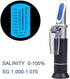 VGVGV 0-10% 1.000-1.070 Brix Refractometer, Seawater Refractometer ATC Salinity Salt Specific Gravity Seawater