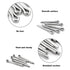 Glarks 340-Pieces 304 Stainless Steel Cotter Pin Clip Assortment Kit, 6 Sizes for Automotive, Mechanics, Repair