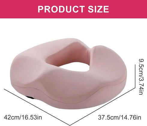 Montesy Memory Foam Seat Cushion For Office Chair And Car Providing Comfort and Breathable Fabric And Slip Proof Bottom