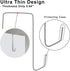 12 Pcs Sturdy Metal Over the Door Hooks - Door Hanger Hooks for Hanging Clothes, Towels, Purses, 15 Lbs Capacity
