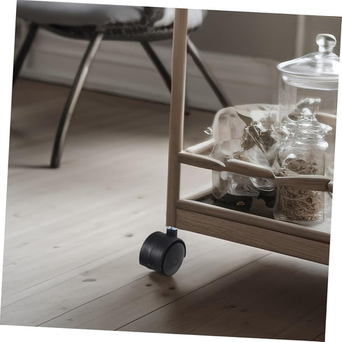 2pcs ERINGOGO Laundry Rolling Cart Caster Wheels Mute Replacement Casters for Home Furniture