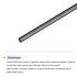 MECCANIXITY Carbon Fiber Rod, 4.5mm x 100mm for RC Plane DIY Tool, Pack of 5