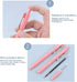 DUNBONG Gel Pens, 0.5mm Retractable Fine Point, Black Ink, Box of 6 Pen, Multicolor Packs