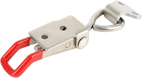 X AUTOHAUX 2pcs Stainless Steel Adjustable Pull Toggle Clamp - Heavy Duty Latch Hasp without Hole