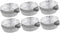 Set of 50pcs Aluminium Weigh Boats, Disposable Balance Scales for Laboratory Supplies, Sample Plate