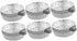 Set of 50pcs Aluminium Weigh Boats, Disposable Balance Scales for Laboratory Supplies, Sample Plate