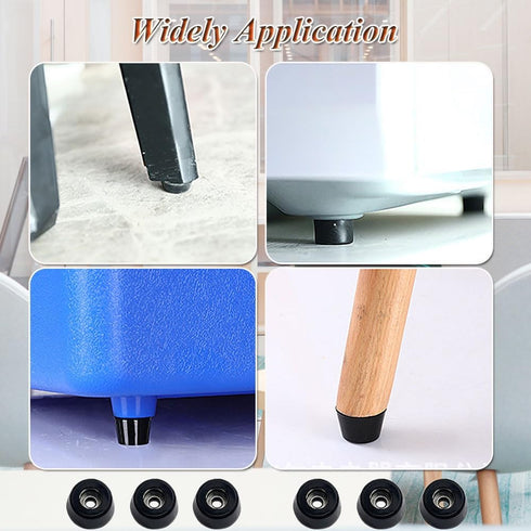 TRUSTORIC 0.31 0.59 Inch (20) Soft Cutting Board Rubber Feet, Non Slip Round Black Cutting Board Rubber Feet Pads