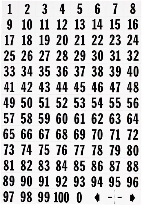 Hy-Ko Packaged Numbers & Letters, DIY Address Number Stickers for Deliveries and