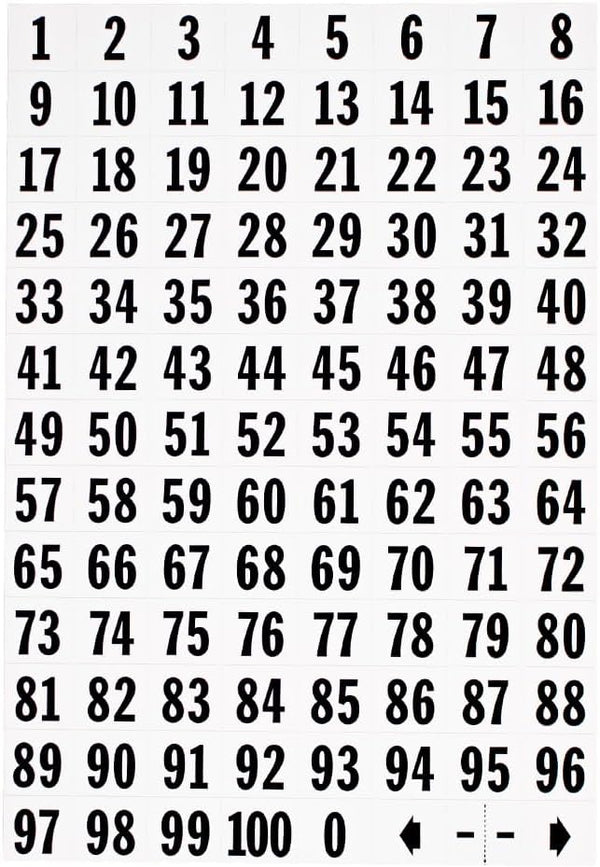 Hy-Ko Packaged Numbers & Letters, DIY Address Number Stickers for Deliveries and