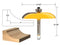 2-1/2-Inch 1/4-Inch 12133q YONICO Raised Panel Cabinet Door Router Bits Diameter Cove Shank