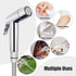 Set, 3 Set Handheld Bidet Sprayer Toilet Bathroom with Wall Bracket Hose Closestool, Squatting Pan, Water Flower, Floor