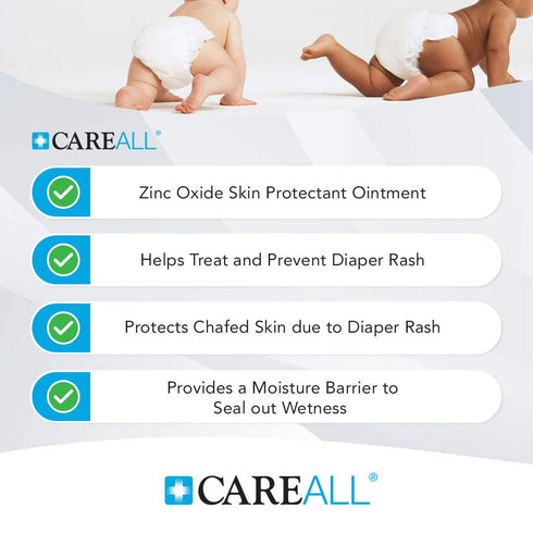20% 15 oz., CareAll Zinc Oxide Skin Protectant Barrier Ointment Provides Relief, Prevention and Treatment for Chafing