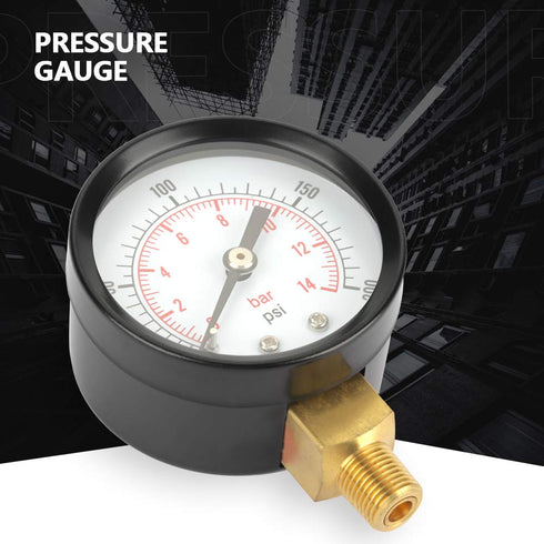 Manometer Pressure Gauge NPT Circular Dial for Industrial Tools, Easy Install Industrial Hardware