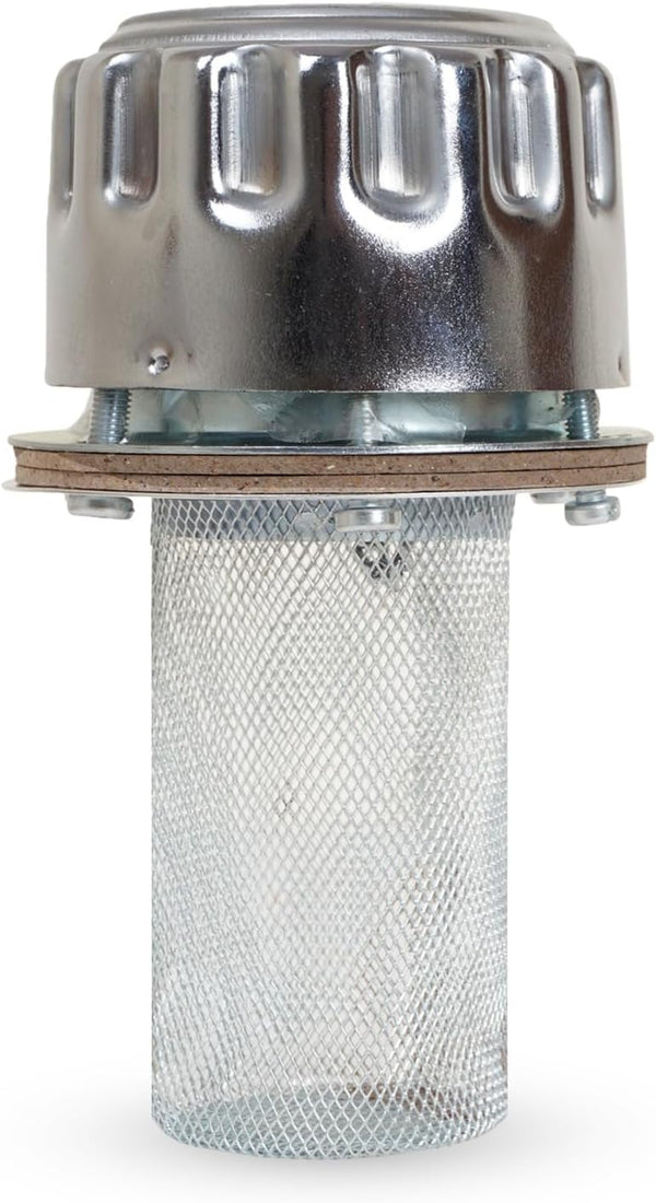 Hydraulics Flange Type Filler-Strainer Breather 5 CFM, Metal Strainer Vent for Reservoir Tank Filter