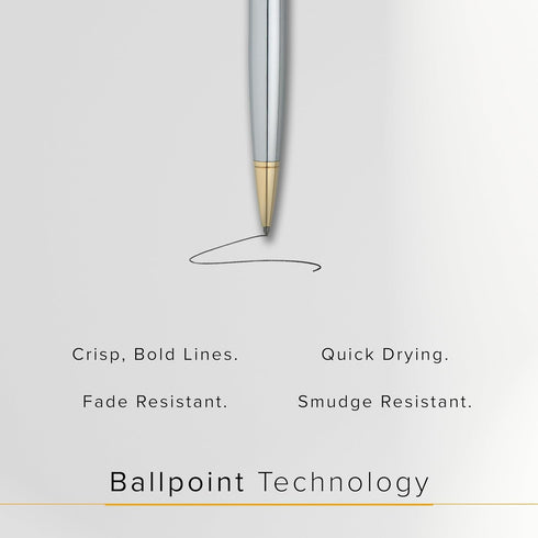 Cross Ballpoint Pen Refill, Black Ink, Fine Point, Dual Pack