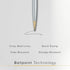 Cross Ballpoint Pen Refill, Black Ink, Fine Point, Dual Pack