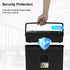 woolsche Home,5 2.38-Gallon Shredder,P-4 4-Mode Paper Shredder for Sheet Desktop Cross Cut with Basket Security Level