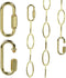 Kofuyni 6FT Bright Gold Finish Chandelier Chain, Adjustable 72 Inches Pendant Light Fixture