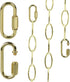 Kofuyni 6FT Bright Gold Finish Chandelier Chain, Adjustable 72 Inches Pendant Light Fixture