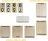 IELEPHONIX Wooden Perpetual Calendar for Desk, Metal Wood Month Date Display for Teachers, Students, Classroom, Rustic