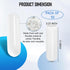 shiguan 1/4" -50 Pack Screw Thread Protectors for Storm Hurricane Shutters Bolts White