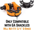 GearAmerica Mega Shackles Isolators - 2 Pack for GA Mega Shackles, Prevents Corrosion, Reduces Noise and Rattling