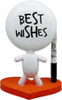 TITTO in Love Draw Your Ideas, Small Desktop Whiteboard Dry Erase, Ceramic Doll, Orange Office