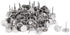 200Pcs Flat Head Upholstery Tacks - Home Furniture Decor Tack Upholstery Nails, Silver (11mmx17mm)