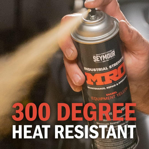 SEYMOUR 620-1418 Industrial MRO High Solids Spray Paint, Light Machinery Gray 16 Ounce