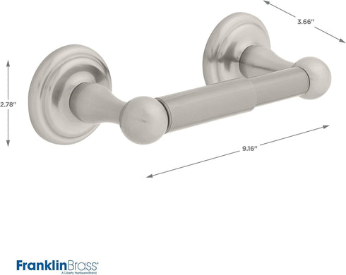 Franklin Brass Jamestown Toilet Paper Holder, Brushed Nickel, Bathroom Accessories