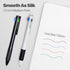 Cambond 4-in-1 Multicolor Pen 1.0mm, 4-Color Retractable Ballpoint Pens for Office School Supplies, 5 Pack (White)