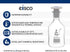 EISCO 500mL Glass Reagent Bottle with Acid Proof Polypropylene Stopper, Borosilicate 3.3 Glass