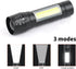 5 Pack Mini Small Pocket LED Flashlight USB-C Rechargeable High Lumens Bright Powerful EDC Flash Lights - Aluminum