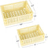 Tixill 2-Pack Mini Foldable Plastic Baskets for Organizing, Collapsible Storage Crate for Home, Kitchen & Office