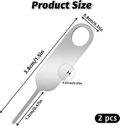 2-Pack Doorbell Key Tool, Doorbell Opening Pin Tool, Release Removal Pin Security Key Replacement Tool Compatible with Arlo, Nest and Eufy Video Doorbell Remove Doorbell Mount and Battery Replacement
