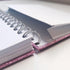 Glittery Pink Spiral Notebook, 2Pack Hardcover Journals for Note Taking, 180 Pages, 8.2” x 6”, Thick Paper