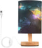 ALAZA Colorful Glowing Butterflies Bedside Table Lamp with USB Port for Bedroom