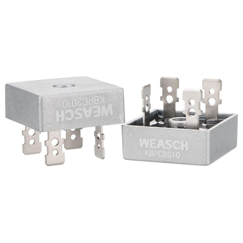2Pcs Bridge Rectifier Diode, KBPC2010, AC to DC, 1000V 20A, 4 Pin, Power Rectifier Diode Electronic Components (2)